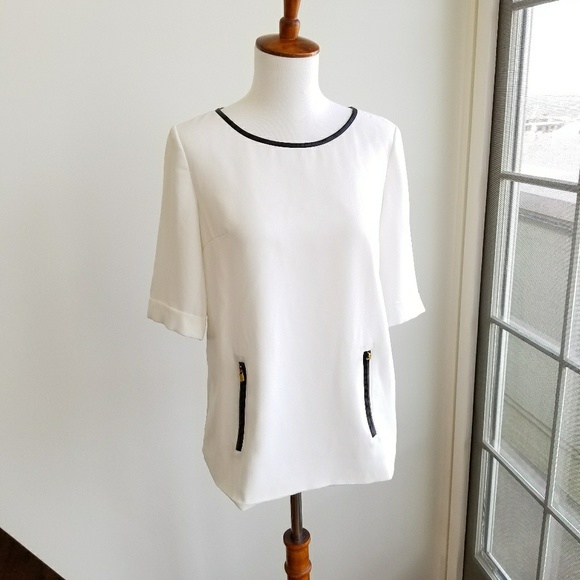 Structured White Blouse 50%OFF - Picture 2 of 4